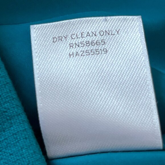 Halogen Straight Pencil Skirt Blue Teal Turquoise Size 10 Lined Back Zipper - Picture 10 of 10